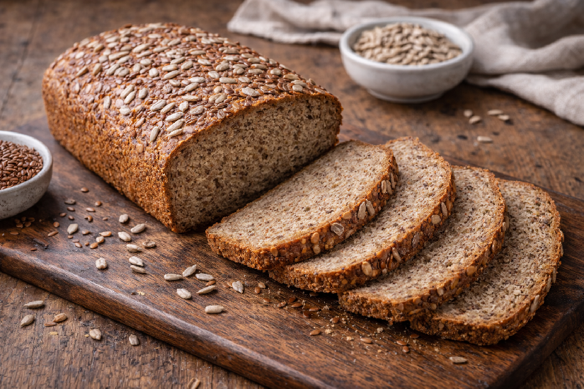 Chleb keto z lnu i słonecznika Chleb keto z lnu i słonecznika